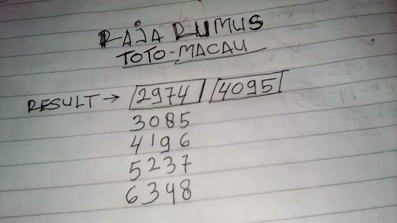 Rumus Togel Macau Siang